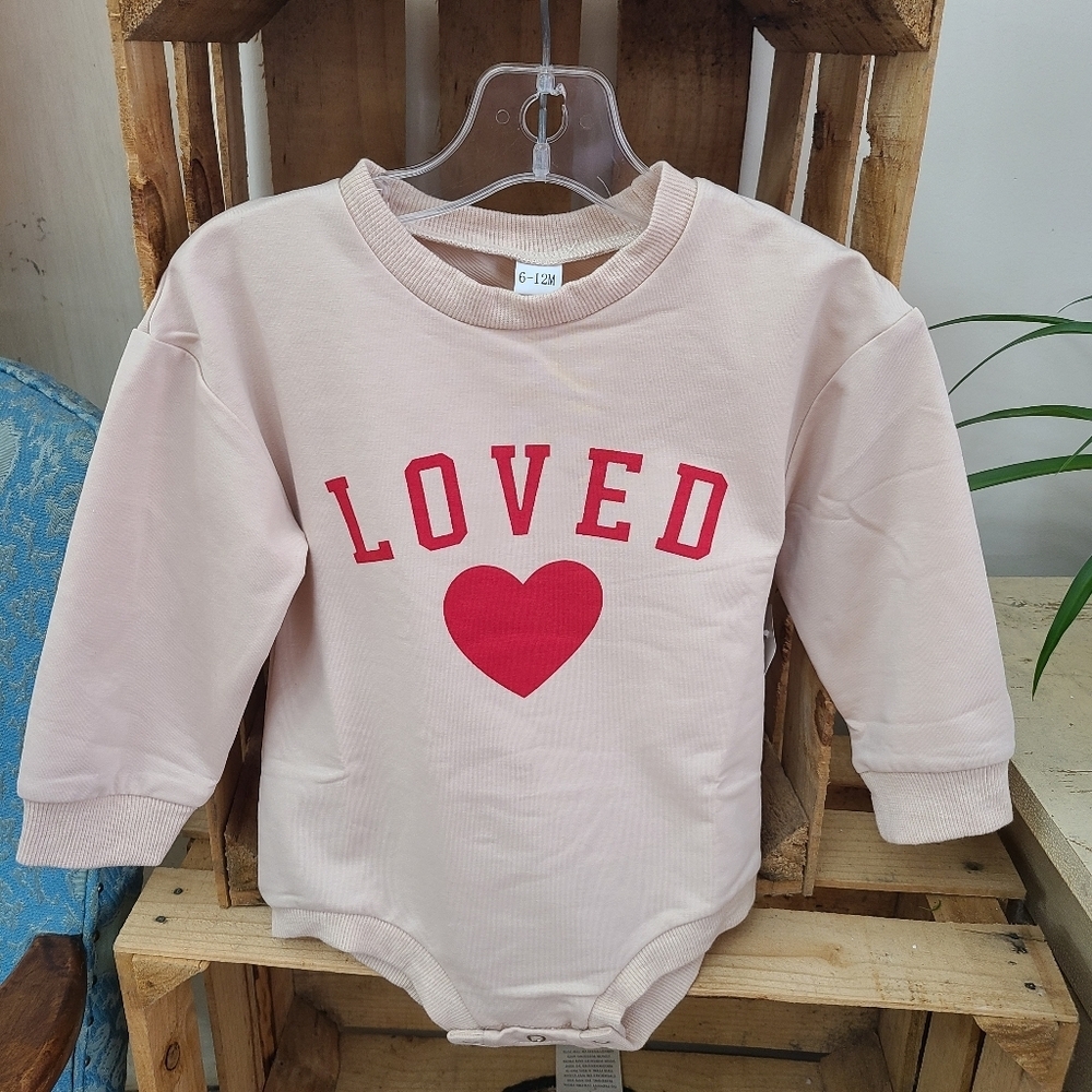 New Infant Long Sleeve Bodysuit Size 6-12 Months